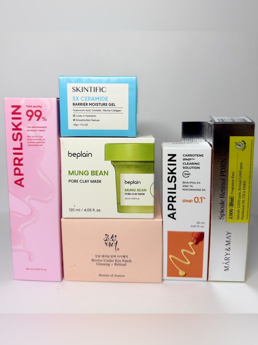 K-Beauty Skincare Bundle | SKINTIFIC, APRILSKIN, Beauty of Joseon, Beplain & Mar
